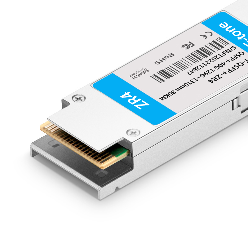 QSFPP-40G-ZR4-Lite 40G QSFP+ ZR4 Lite CWDM4 60km LC SMF DDM Optical Transceiver Module