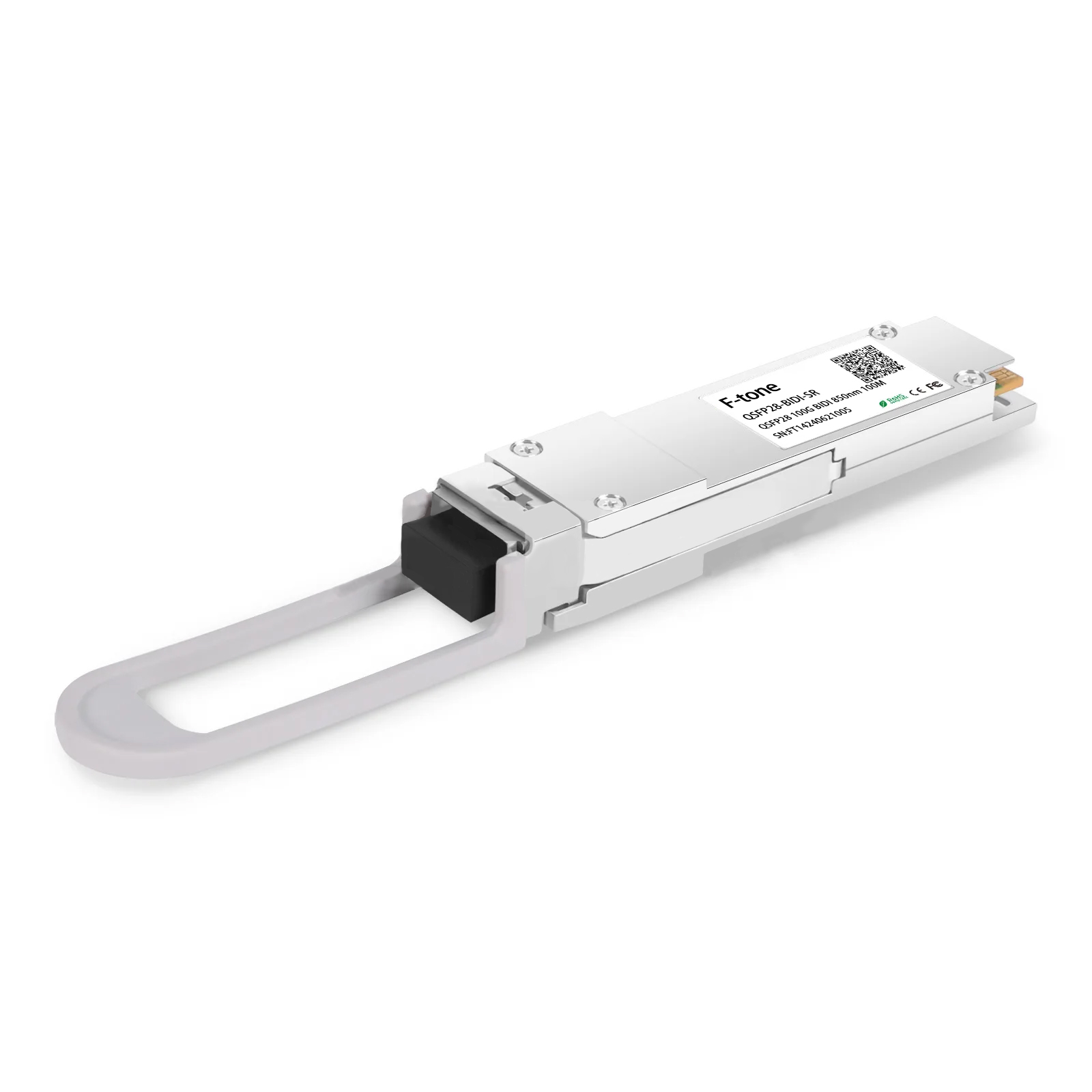 50G QSFP28 BIDI TX1295nm/RX1309nm PAM4 LC SMF 40km DDM Optical Transceiver Module