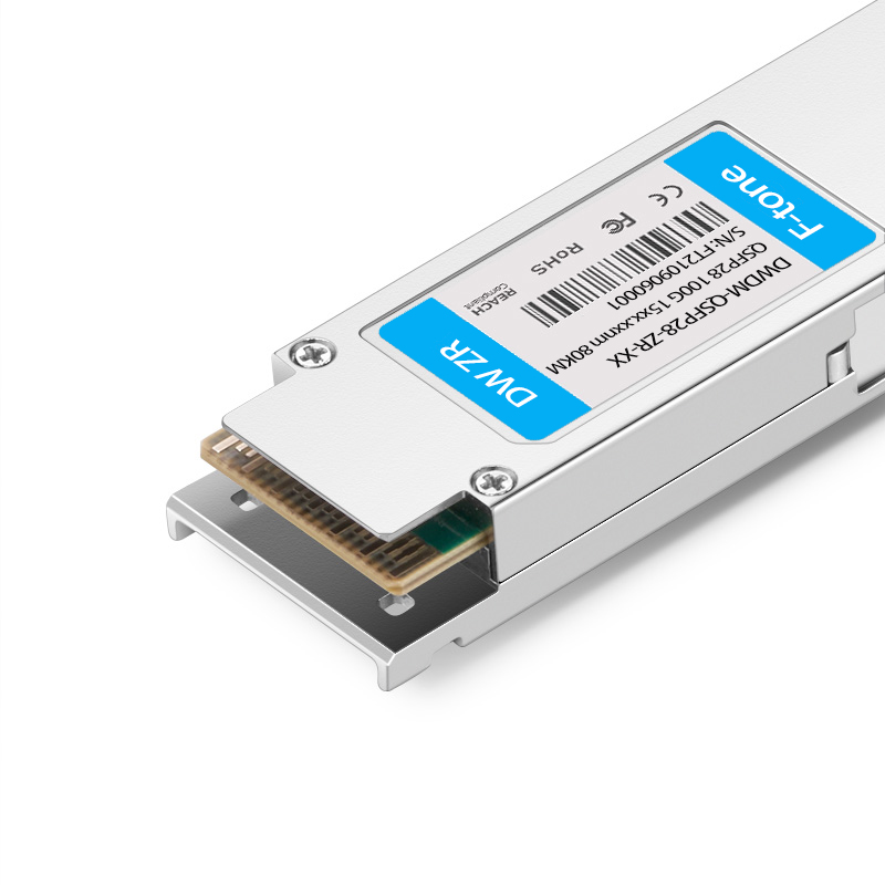 Q28-OD100G04-25C 100G QSFP28 O-band DWDM PAM4 Single Wave C04 1298.93nm 100GHz Duplex LC 25km DDM Optical Transceiver Module