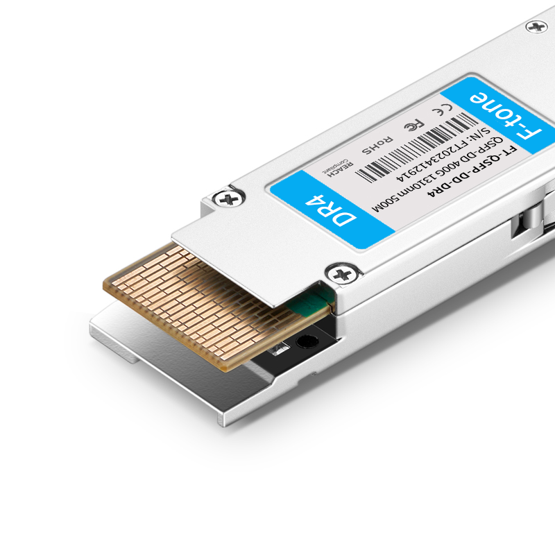 QSFP-DD-800G-DR4 800G QSFP-DD800 DR4 (200G per line) 1311nm 500M Dual MPO-12 SMF Transceivers