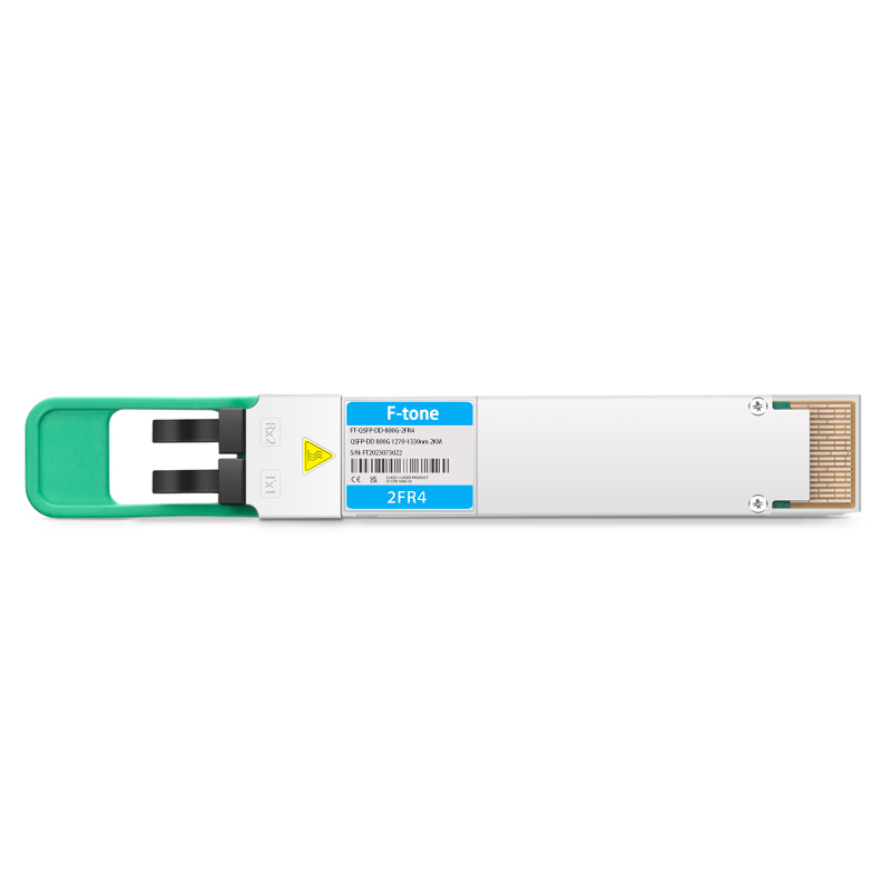QSFP-DD-800G-2FR4 800G QSFP-DD 2FR4 PAM4 1310nm 2km DOM Dual CS SMF Optical Transceiver Module