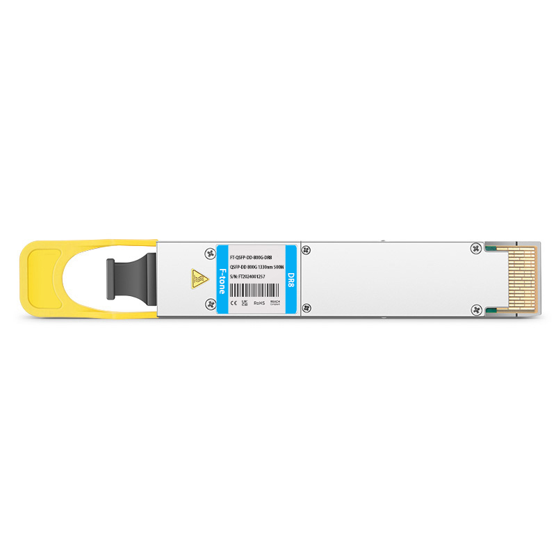 QSFP-DD-800G-DR8 800G-DR8 QSFP-DD PAM4 1310nm 500m DOM MTP/MPO-16 SMF Optical Transceiver Module