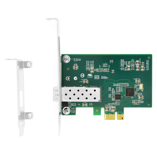 Intel® I210 F1 Single Port Gigabit SFP PCI Express x1 Ethernet Network Interface Card PCIe v2.1