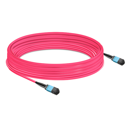 NVIDIA MFP7E10-N035 Compatible 35m (115ft) 12 Fibers Low Insertion Loss Female to Female MPO Trunk Cable Polarity B APC to APC LSZH Multimode OM4 50/125