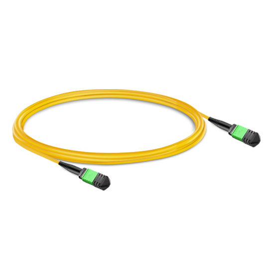 NVIDIA MFP7E30-N007 Compatible 7m (23ft) 12 Fibers Low Insertion Loss Female to Female MPO Trunk Cable Polarity B APC to APC LSZH Single-Mode OS2 9/125