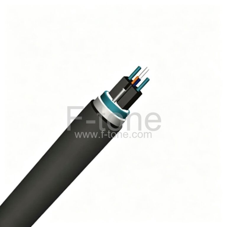 1芯单模单铠装 KFRP 加强芯LSZH低烟无卤 FTTH 管道光缆-GJFDC