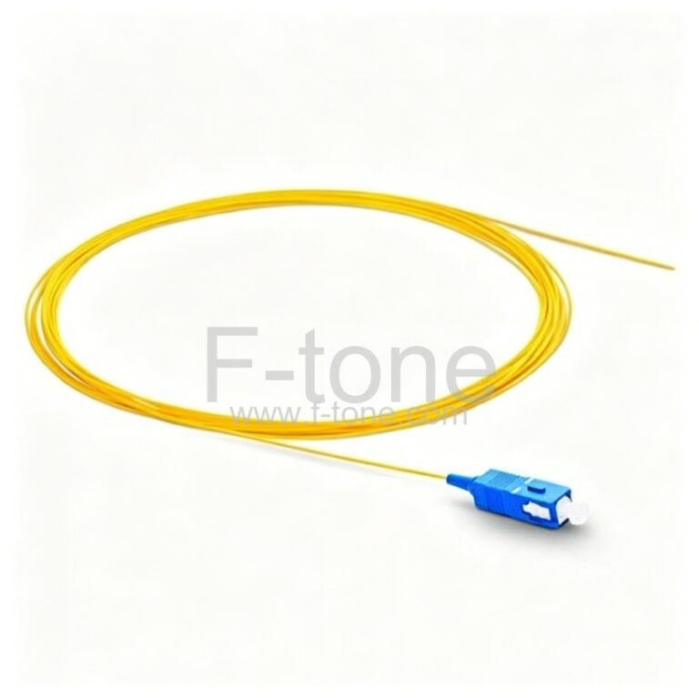 1米 单芯 SC/UPC 9/125 单模光纤尾纤 0.9mm PVC 护套