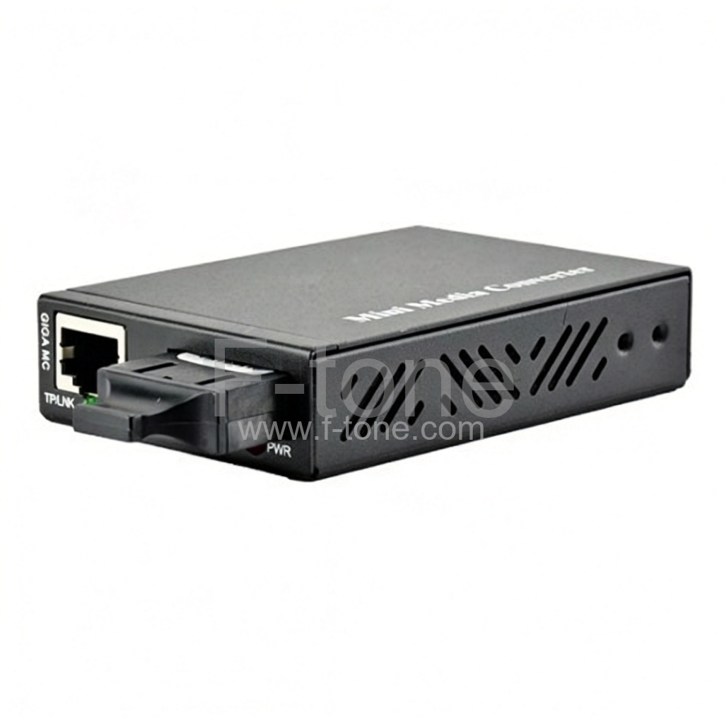 10/100M双纤1310nm 2千米外置电源迷你以太网媒体转换器