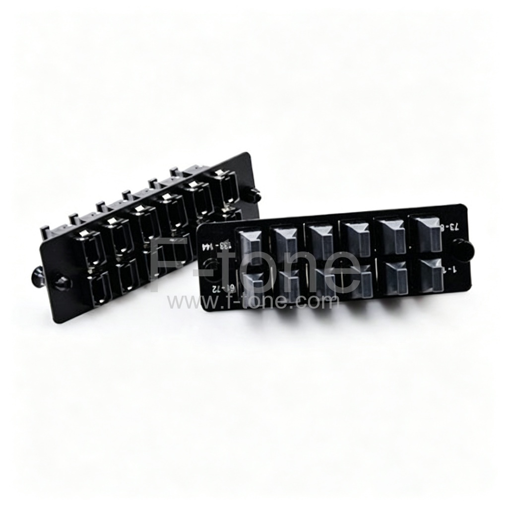 12端口 MPO/MTP光纤适配器面板，适用于 Panduit Opticom 或 QuickNet 配线架和光纤外壳