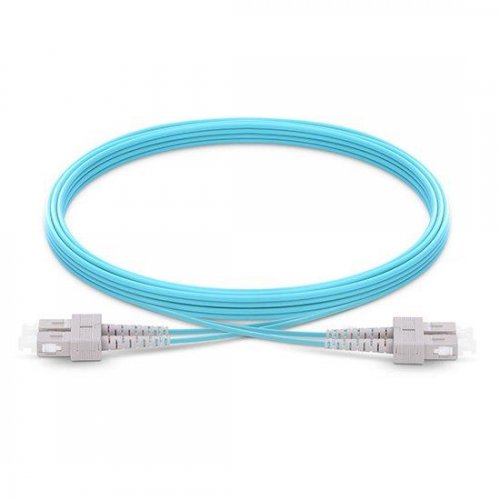 1M SC UPC - SC UPC 双芯 2.0mm LSZH OM3 弯曲不敏感光纤跳线