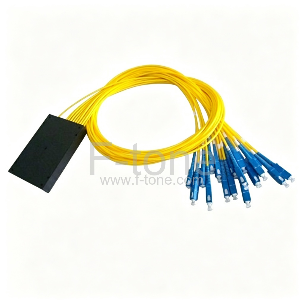 1x18 FBT分路器单模单窗口光纤分路器，带ABS盒