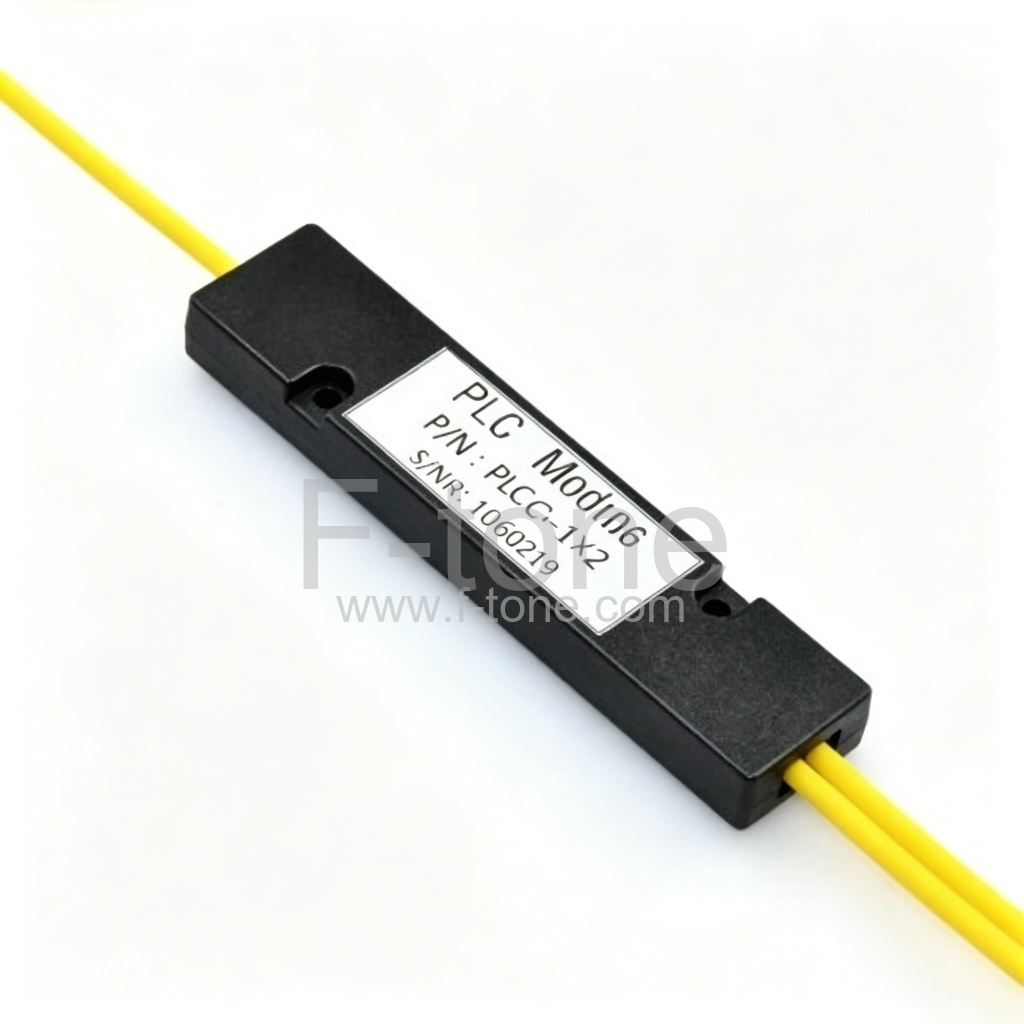 1x2光纤PLC分路器，带迷你ABS盒封装