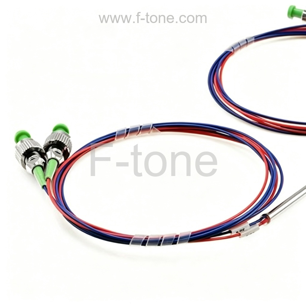1x2保偏耦合器PM1550光纤FBT耦合器分路器1550nm 1m慢轴