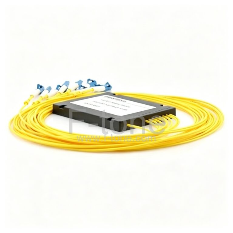 1×8 光纤PLC分路器,带塑料ABS盒封装