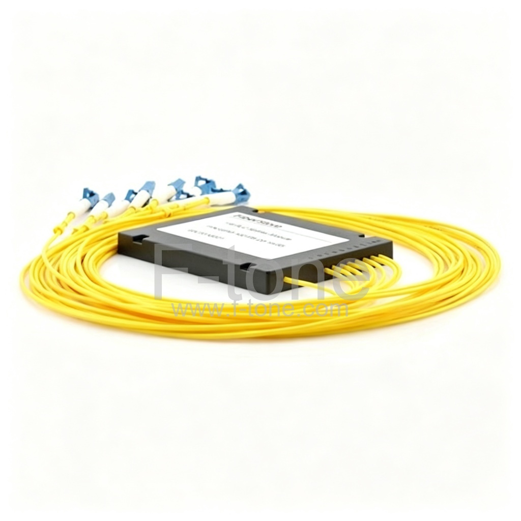 1x8 光纤PLC分路器，带塑料ABS盒封装