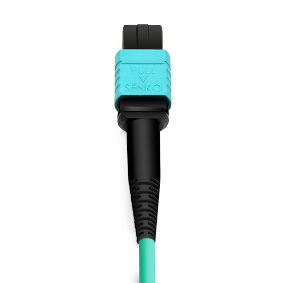 NVIDIA MFP7E10-N010 Compatible 10m (33ft) 12 Fibers Low Insertion Loss Female to Female MPO Trunk Cable Polarity B APC to APC LSZH Multimode OM3 50/125