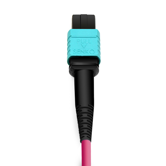 NVIDIA MFP7E10-N035 Compatible 35m (115ft) 12 Fibers Low Insertion Loss Female to Female MPO Trunk Cable Polarity B APC to APC LSZH Multimode OM4 50/125
