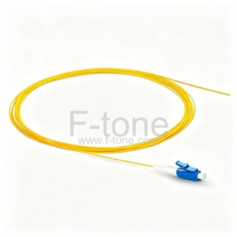 2米 单芯 LC/UPC 9/125 单模光纤尾纤 0.9mm PVC 护套