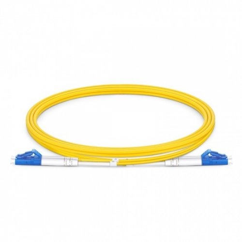 2米 LC UPC 转 LC UPC 双芯 2.0mm PVC(OFNR) 9/125 单模超低损耗光纤跳线