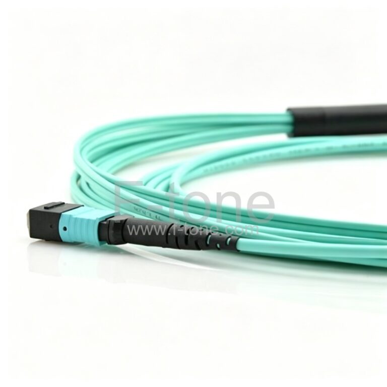 24 芯 OM4 多模 24芯每股 MPO 线束光纤跳线 3.0mm LSZH/Riser