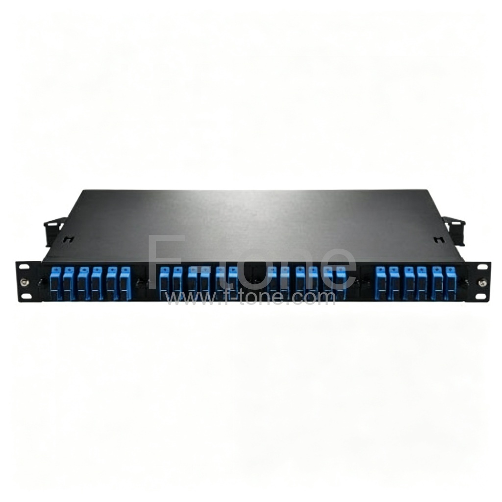 24端口加载 SC FAP 1RU 机架安装光纤配线架 Panduit FTT1 兼容