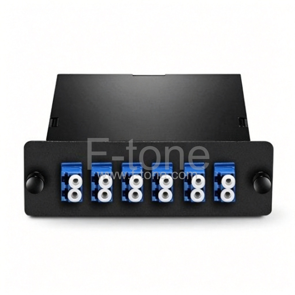 2x MTP公头转 6x LC 双芯、50/50 分光比、12 芯、单模 10GBASE TAP 盒