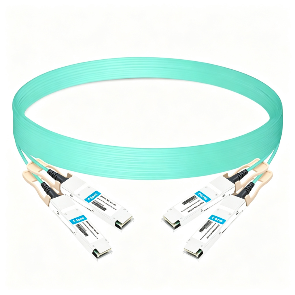 2QSFP56-200G-AOC-15M 15m (49ft) 2x200G QSFP56 to 2x200G QSFP56 PAM4 Breakout Active Optical Cable