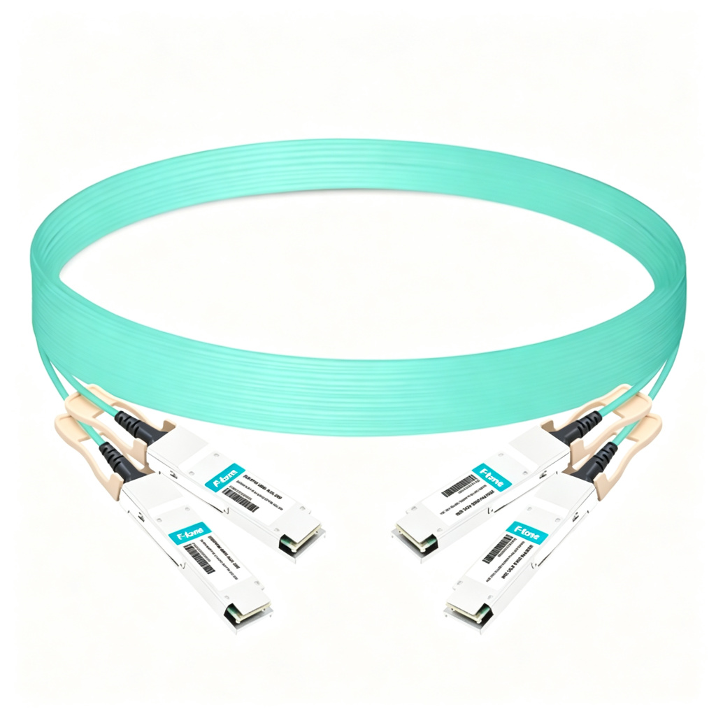 2QSFP56-200G-AOC-20M 20m (66ft) 2x200G QSFP56 to 2x200G QSFP56 PAM4 Breakout Active Optical Cable