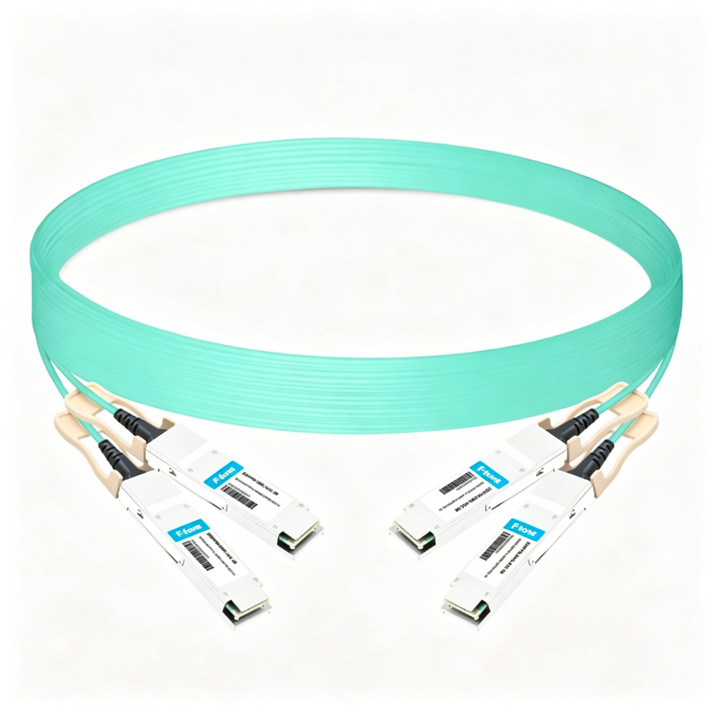 2QSFP56-200G-AOC-3M 3m (10ft) 2x200G QSFP56 to 2x200G QSFP56 PAM4 Breakout Active Optical Cable