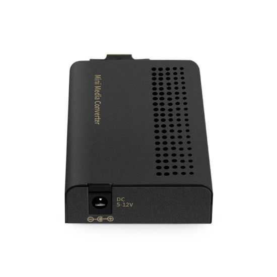 Mini 1x 10/100/1000Base-T RJ45 to 1x 1000Base-X SC 850nm 500m MM Dual Fiber Gigabit Ethernet Media Converter