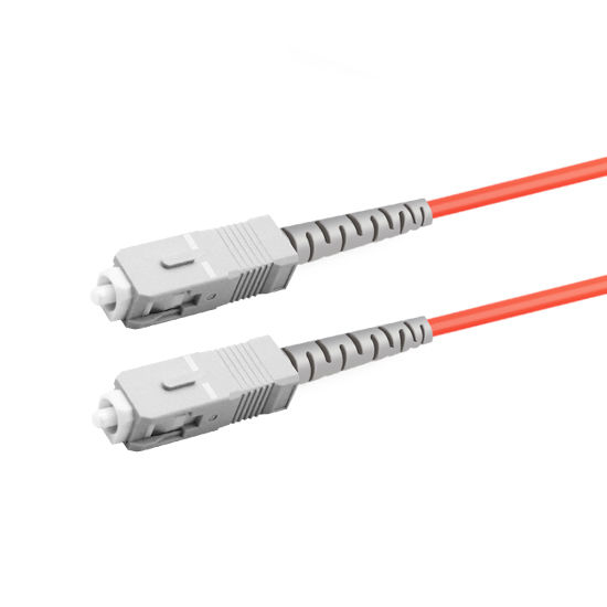 5m (16ft) Simplex OM1 Multimode SC UPC to SC UPC PVC (OFNR) Fiber Optic Cable