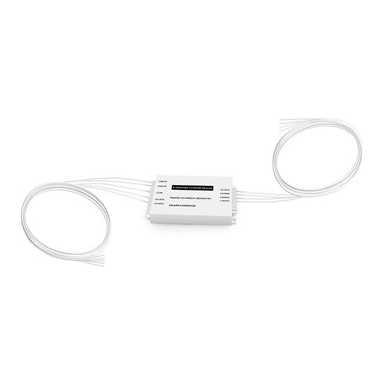 Passive CCWDM Single Fiber Wavelengths Mux Aluminum Box Module 4CH 8 Wavelengths (TX: 1470/1510/1550/1590nm RX: 1490/1530/1570/1610nm)