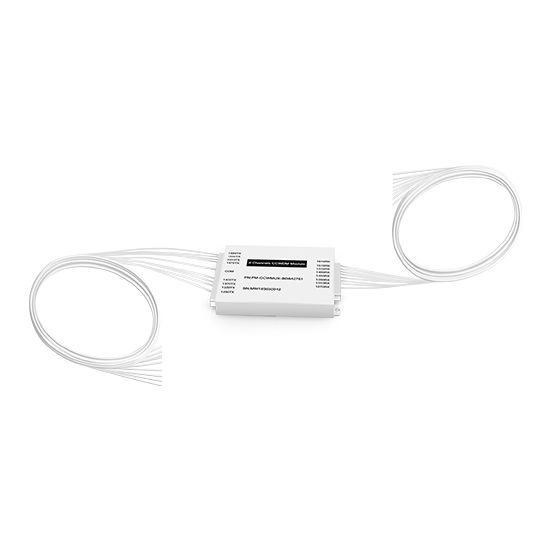 Passive CCWDM Single Fiber Wavelengths Mux Aluminum Box Module 8CH 16 Wavelengths (TX: 1290/1330/1370/1430/1470/1510/1550/1590nm RX: 1270/1310/1350/1450/1490/1530/1570/1610nm)