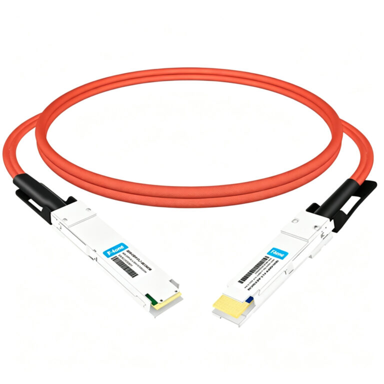 QDD-OSFP-FLT-AEC50CM 0.5m (1.6ft) 400G QSFP-DD to OSFP Flat Top PAM4 Active Electrical Copper Cable