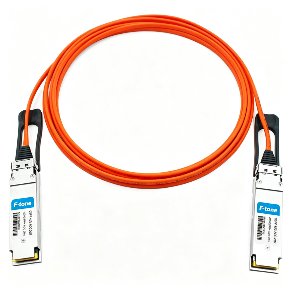 QSFP-40G-AOC-20M 20m (66ft) 40G QSFP+ to QSFP+ Active Optical Cable