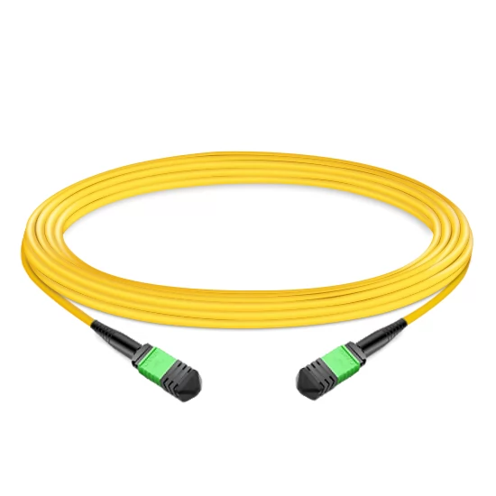 NVIDIA MFP7E30-N020 Compatible 20m (66ft) 12 Fibers Low Insertion Loss Female to Female MPO Trunk Cable Polarity B APC to APC LSZH Single-Mode OS2 9/125