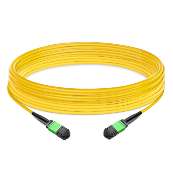 NVIDIA MFP7E30-N050 Compatible 50m (164ft) 12 Fibers Low Insertion Loss Female to Female MPO Trunk Cable Polarity B APC to APC LSZH Single-Mode OS2 9/125