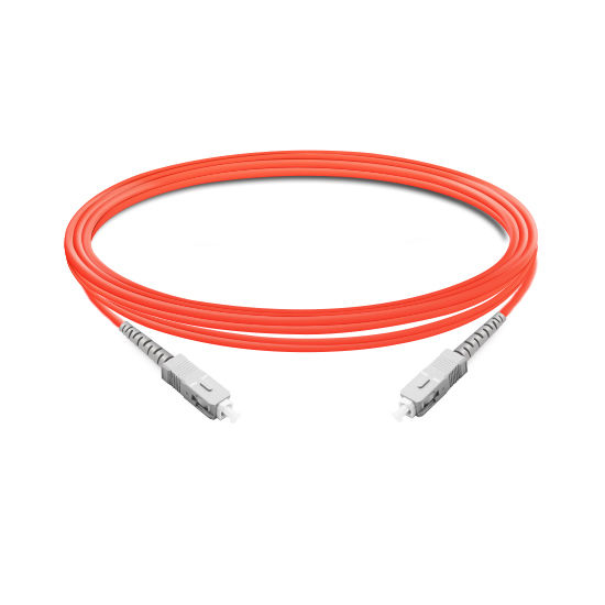 1m (3ft) Simplex OM1 Multimode SC UPC to SC UPC PVC (OFNR) Fiber Optic Cable