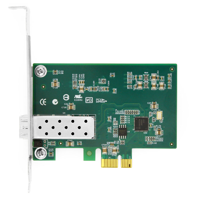 Intel® I210 F1 Single Port Gigabit SFP PCI Express x1 Ethernet Network Interface Card PCIe v2.1