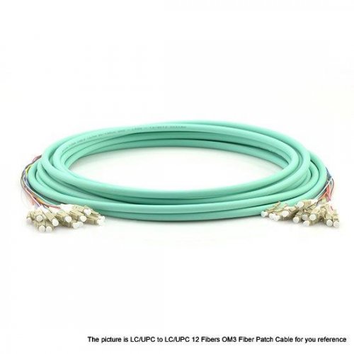 6 芯 LC - LC OM3 50/125 多模多芯预接式分支干线光纤跳线