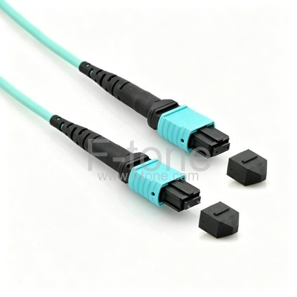 8芯 OM3 多模 12芯每股 MTP 主干光纤跳线 3.0mm LSZH/Riser