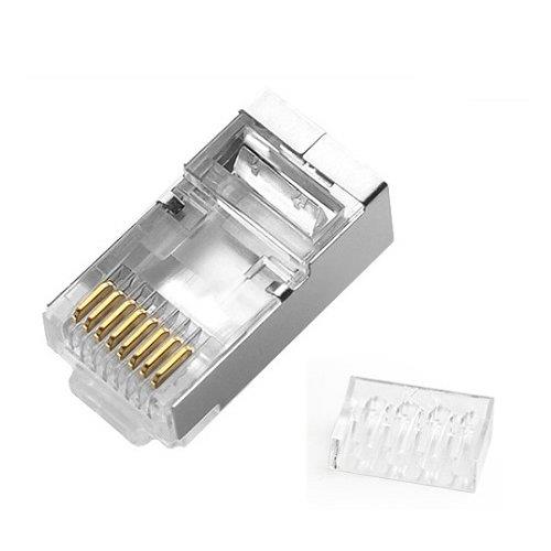 Cat6 RJ45屏蔽模块接头(50 个/包)