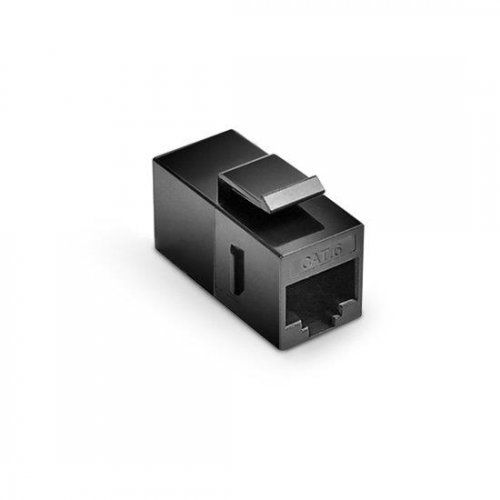 Cat6 RJ45 (8P8C) 非屏蔽耦合器Keystone插入模块 黑色