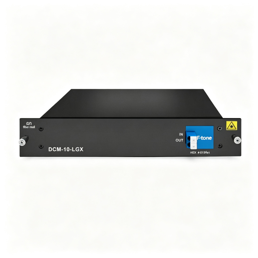 DCM 10km DCF-based Passive Dispersion Compensation Module, 2.6dB Low Loss, LC/UPC Connector