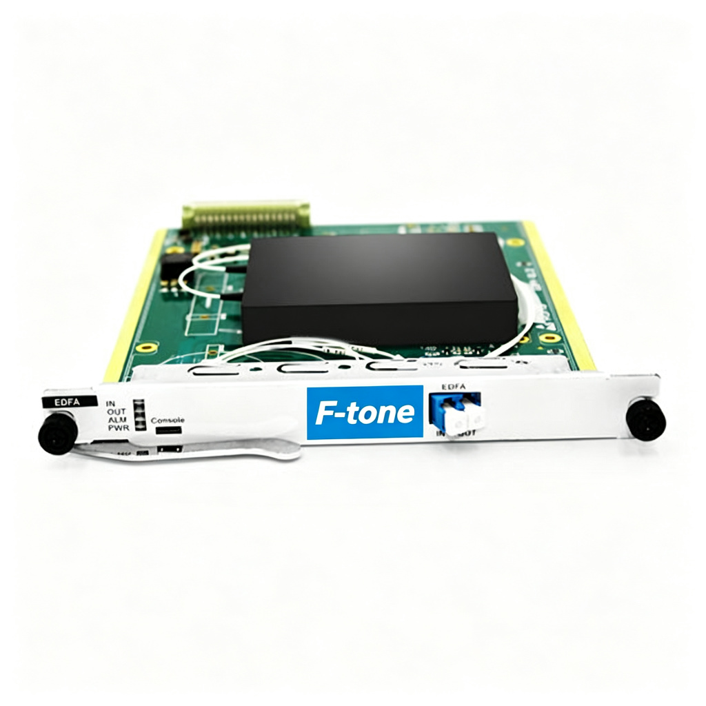 EDFA 40/80 Channels, C-Band Optical Amplifier, Maximal Output Power +20dBm, Gain 25dB Saturated Optical Power -5dBm Built in VOA Adjustable Range 1～20dB