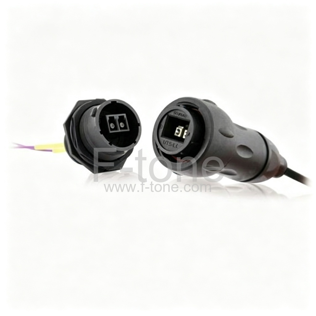 IP67 LC 转 IP67 LC 双芯多模 OM3 防水光纤跳线