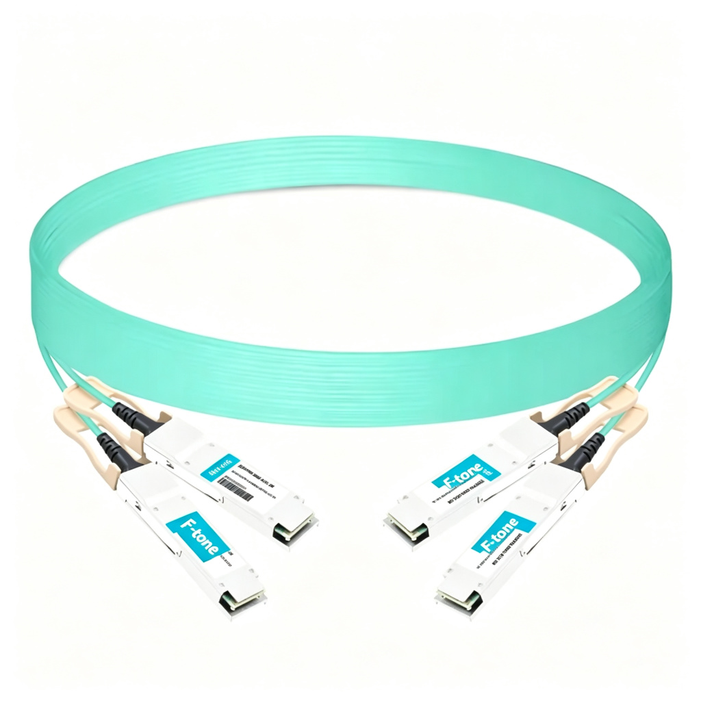 NVIDIA MFS1S90-H003E Compatible 3m (10ft) 2x200G QSFP56 to 2x200G QSFP56 PAM4 Breakout Active Optical Cable