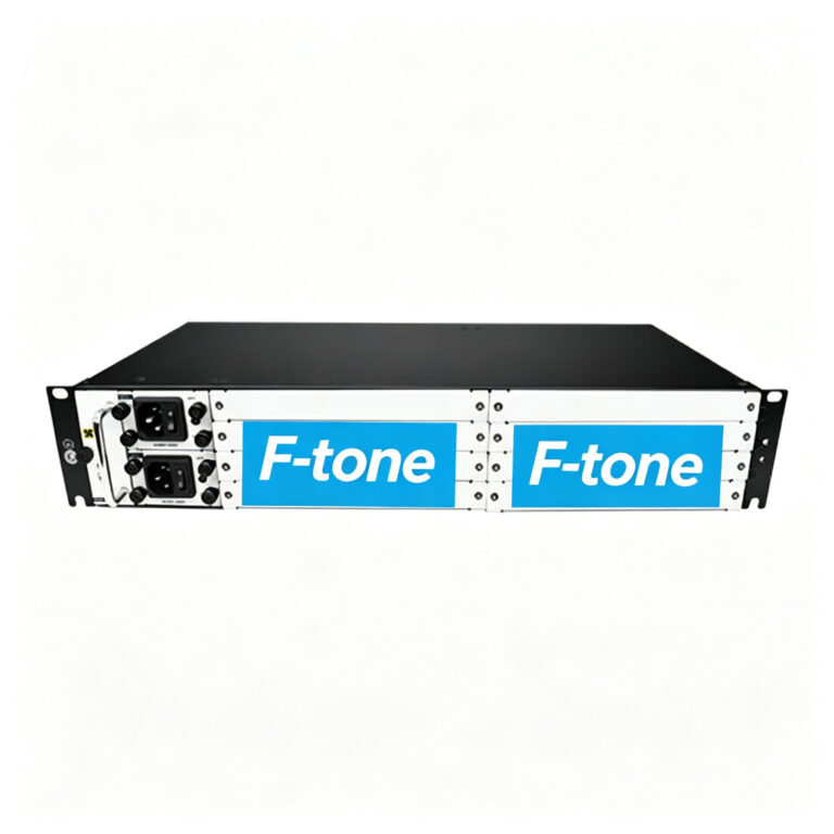 The Standard 2U Rack, Provides 8 Service Slots OEO/EDFA/OLP/DCM/CWDM/DWDM, 1 Fan Slot and 2 Power Slots