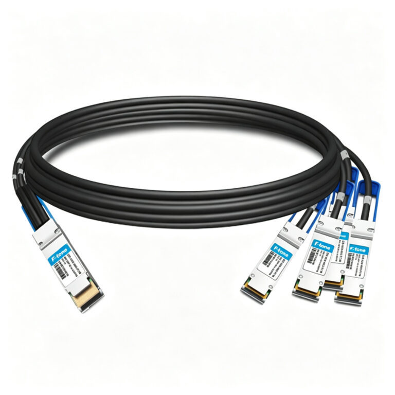QDD-4Q56-400G-PC2M 2m (7ft) 400G QSFP-DD to 4x100G QSFP56 PAM4 Passive Breakout Direct Attach Copper Cable