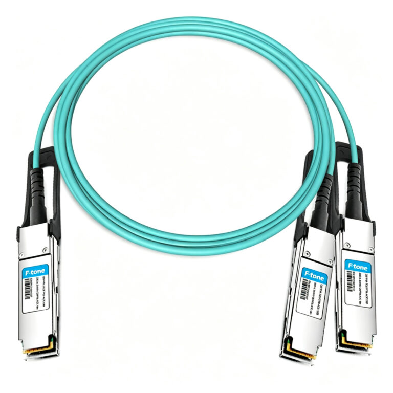 QSFP56-2QSFP56-AOC10M 10m (33ft) 200G QSFP56 to 2x100G QSFP56 PAM4 Breakout Active Optical Cable